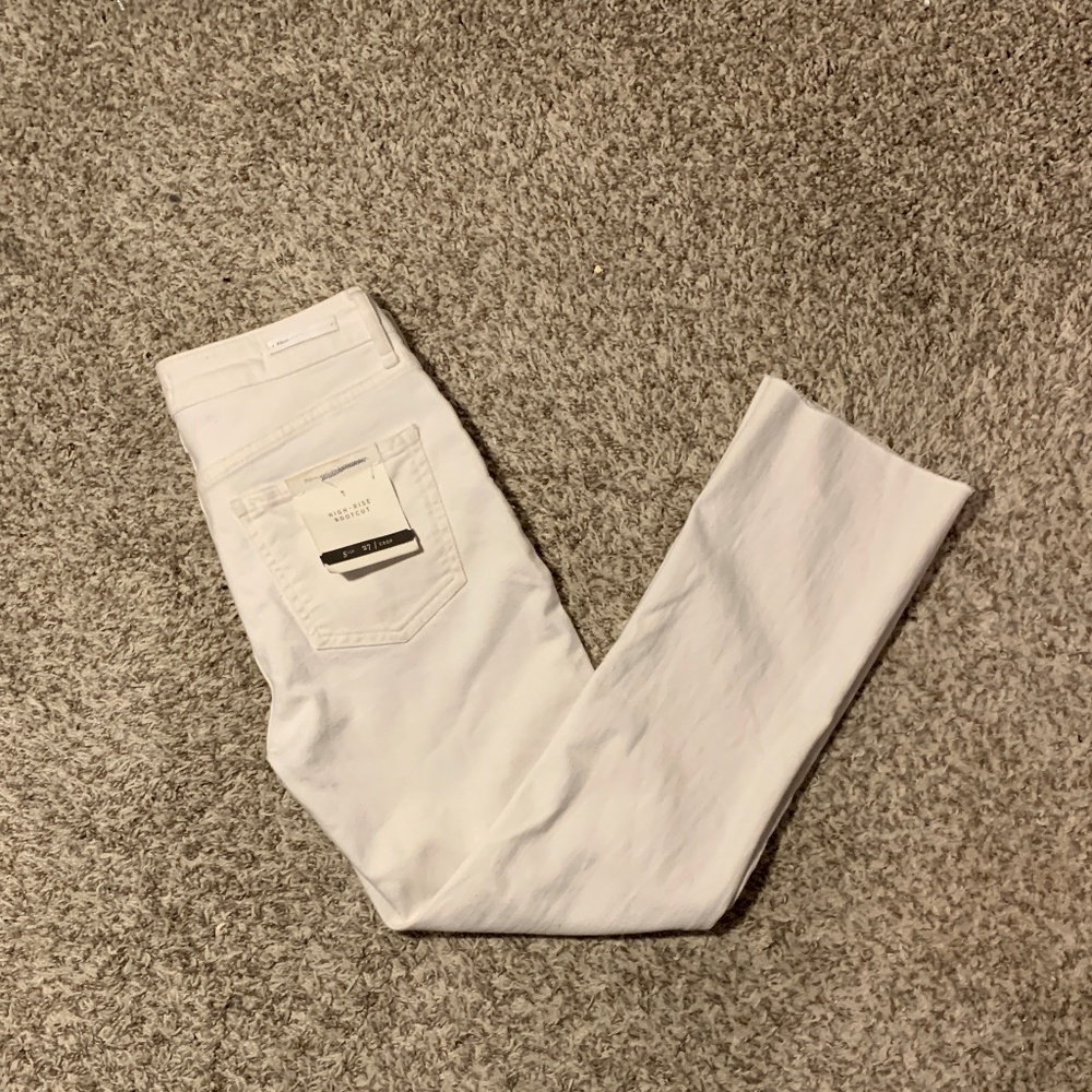 Pilcro Anthro White High-Rise Bootcut Pants NWT